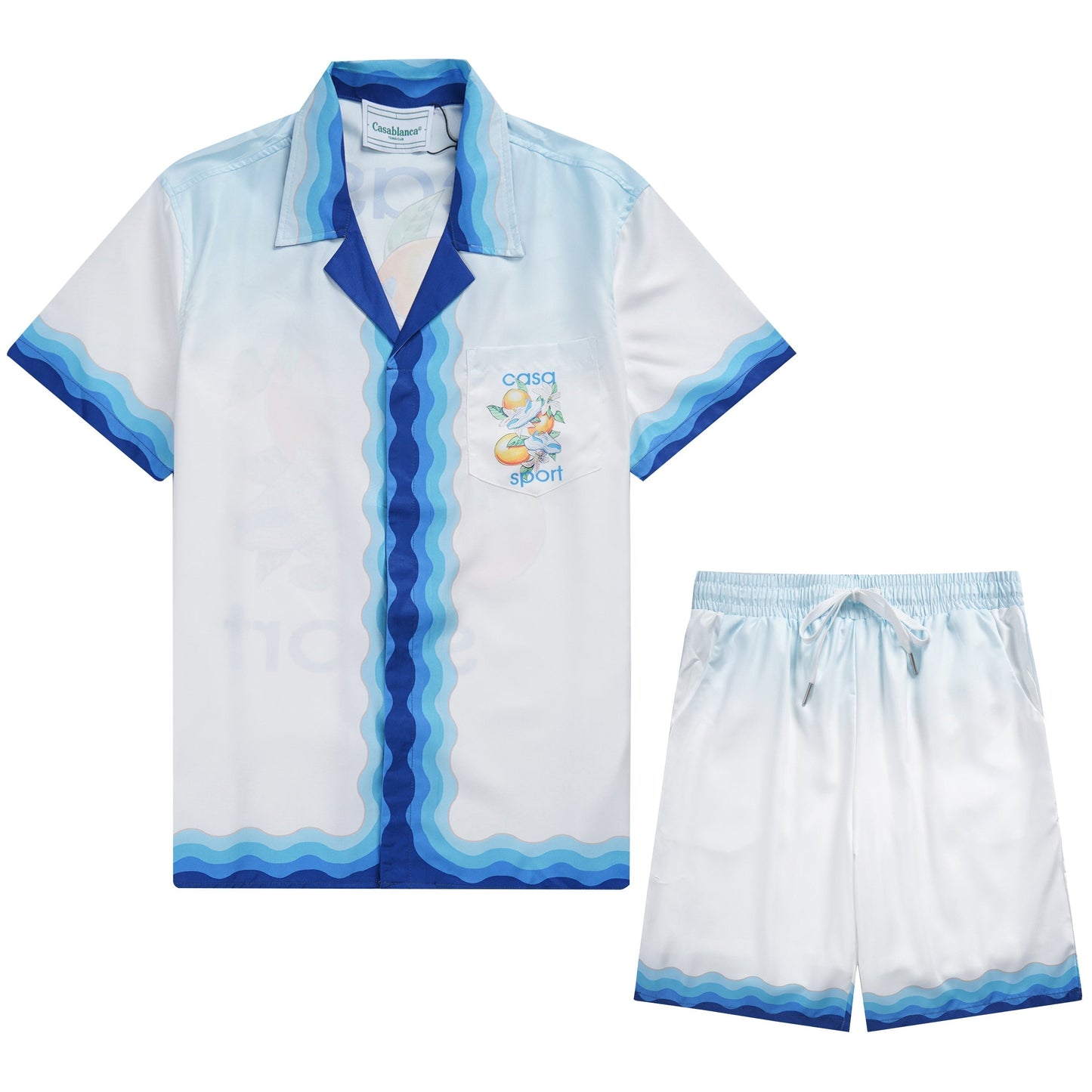 Ensemble casablanca bleu