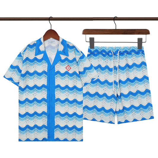 Ensemble Casablanca bleu