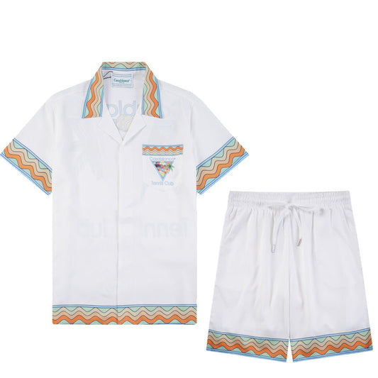 Ensemble casa orange blanc